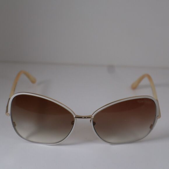 TOM FORD TF 319 32F SOLANGE Gold White Oversized Sunglasses 61-15-130mm main image 10